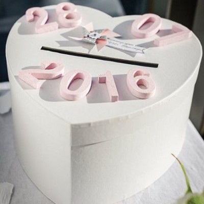 urne de mariage coeur