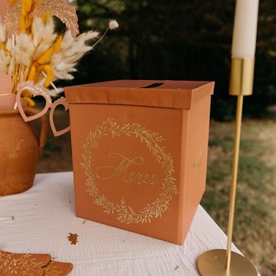 urne mariage terracotta automne