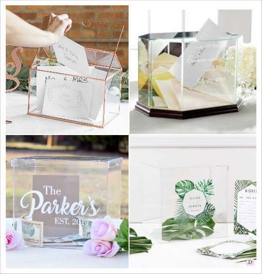 urne mariage personnalisée gravure sur verre ou plexiglas
