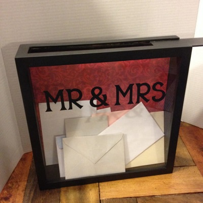 urne de mariage shadow box
