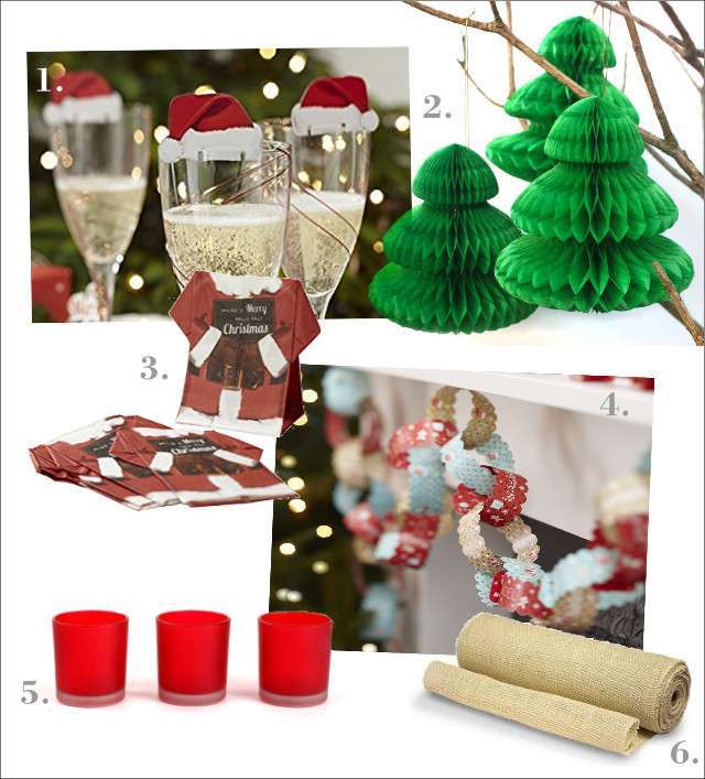 decoration-table noel inspiration rouge et vert