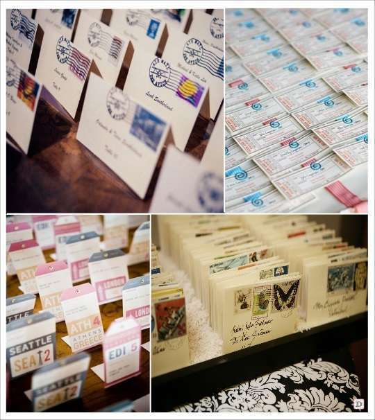 plan de table mariage voyage plan de table mariage voyage escort card carte postale borne kilometrique