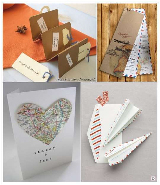 menu place mariage voyage menu mariage voyage valise avion en papier carte geographique