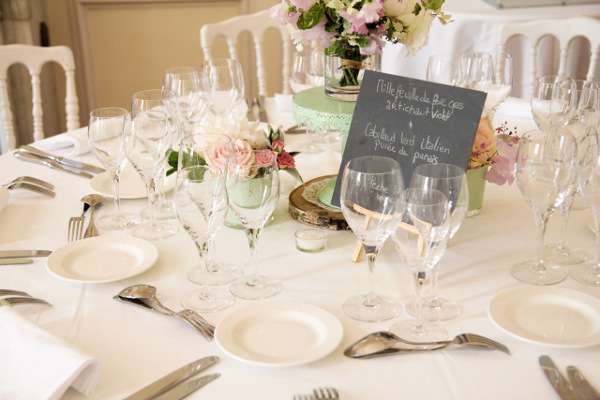 decoration mariage table vintage menu ardoise