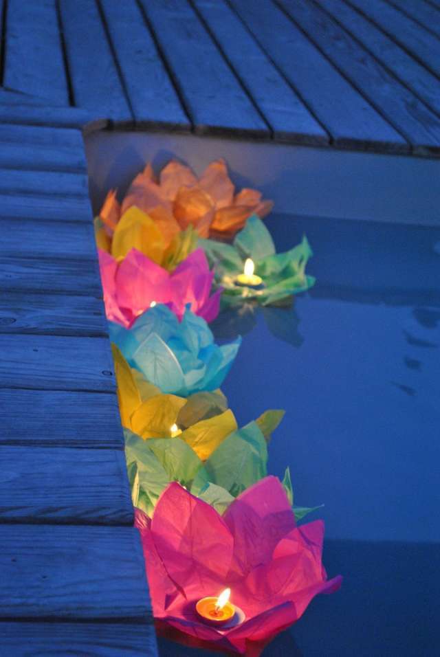 nenuphar sur eau decoration bassin nenuphar sur eau decoration mariage bassin