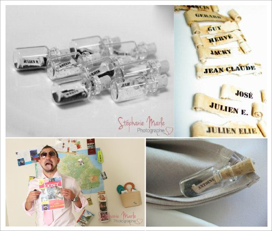 decoration mariage voyage porte nom bouteille decoration mariage voyage porte nom